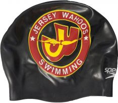 Jersey Wahoos Speedo Silicone Swim Cap in Black